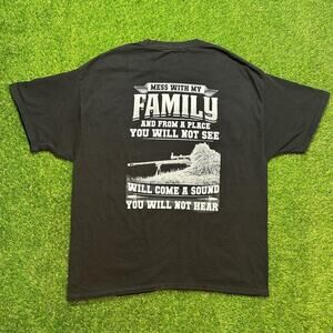 'Mess With My Family' Sniper Graphic Tee